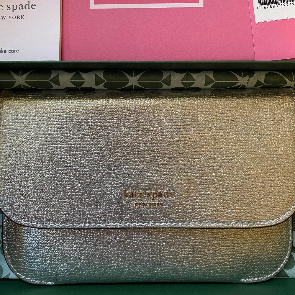 Kate Spade metallic pouch